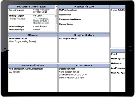 Anesthesia Information Management System