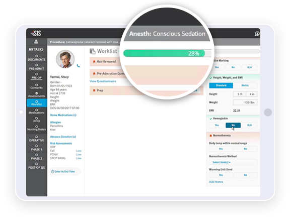 Sis Charts Emr For Asc Management Surgical Information Systems