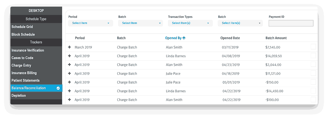 ASC Balance/Reconciliation Software