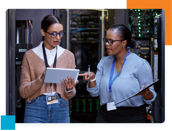 IT staff in server room